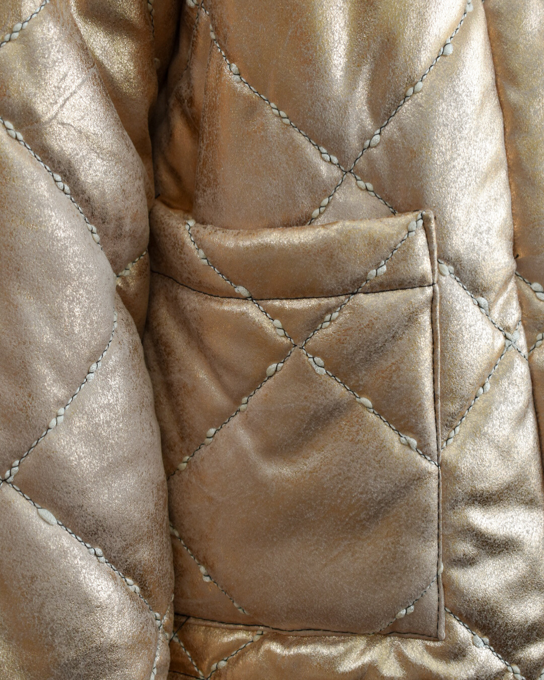 Veste matelassée rose gold
