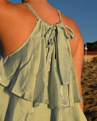 Robe volant bleu