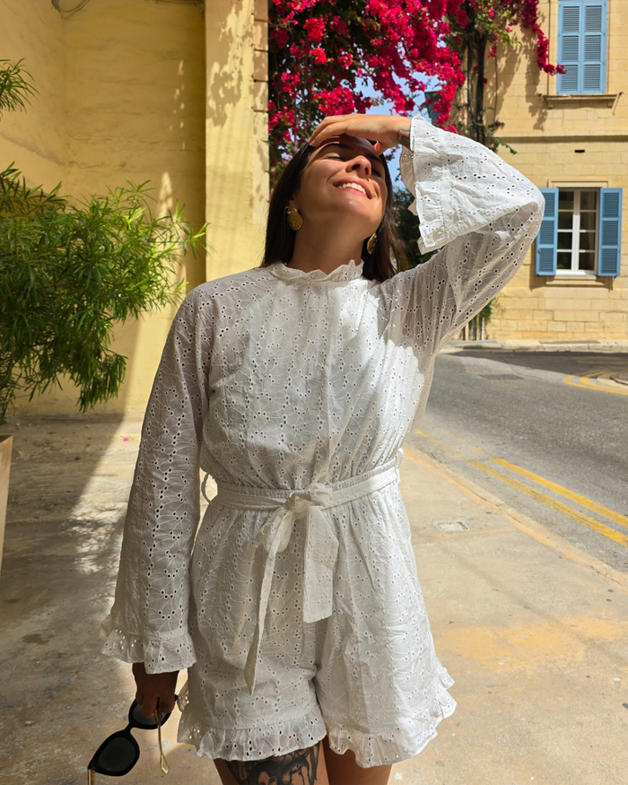 Combishort broderie anglaise
