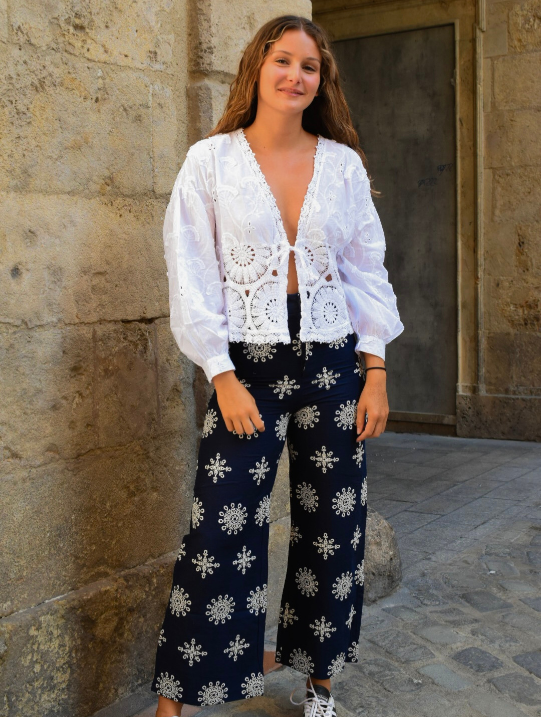 Pantalon à motif