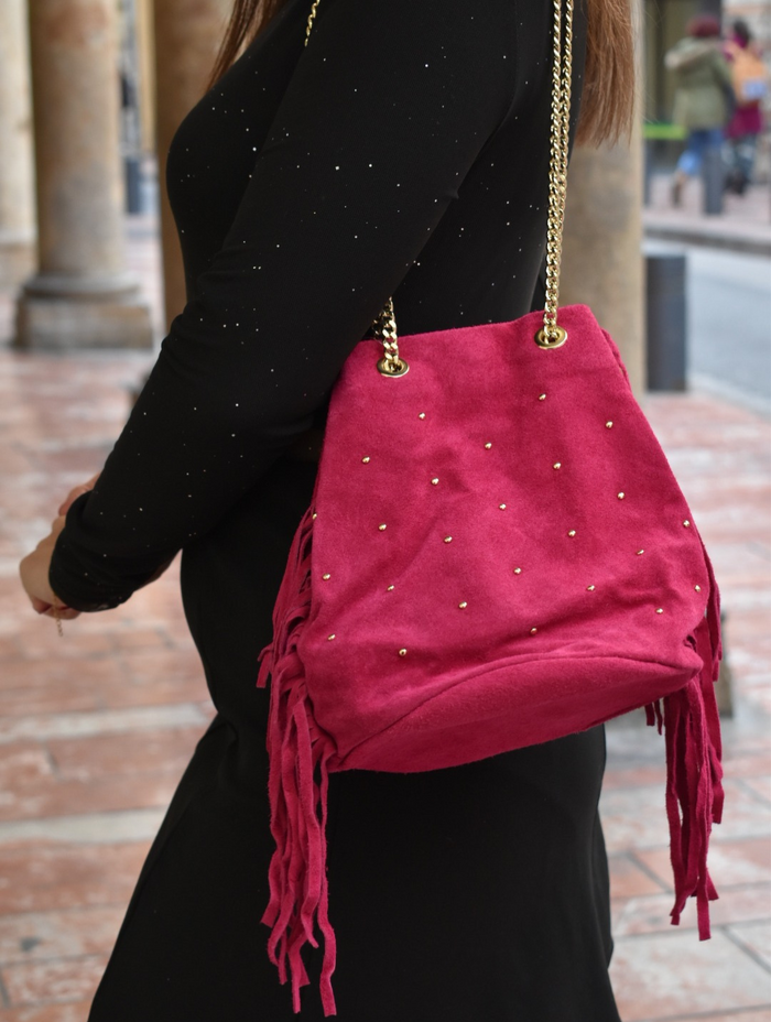 Sac bourse rose