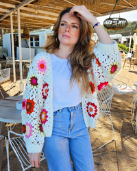 Gilet crochet blanc PRÉ-COMMANDE