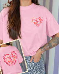 T-shirt à la vie, à l'amour (🩷🖤🩶🤍)