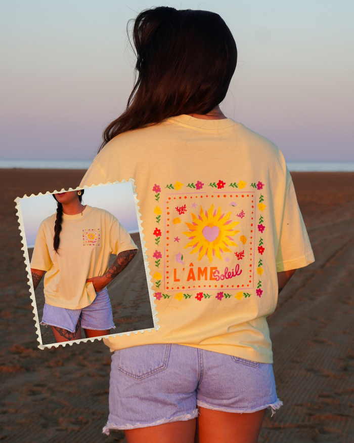 T-shirt L'âme soleil (💛🤍🩷💜🖤)