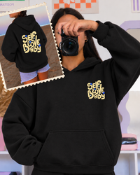 Sweat capuche (poche) Self Love Baby (3 couleurs)