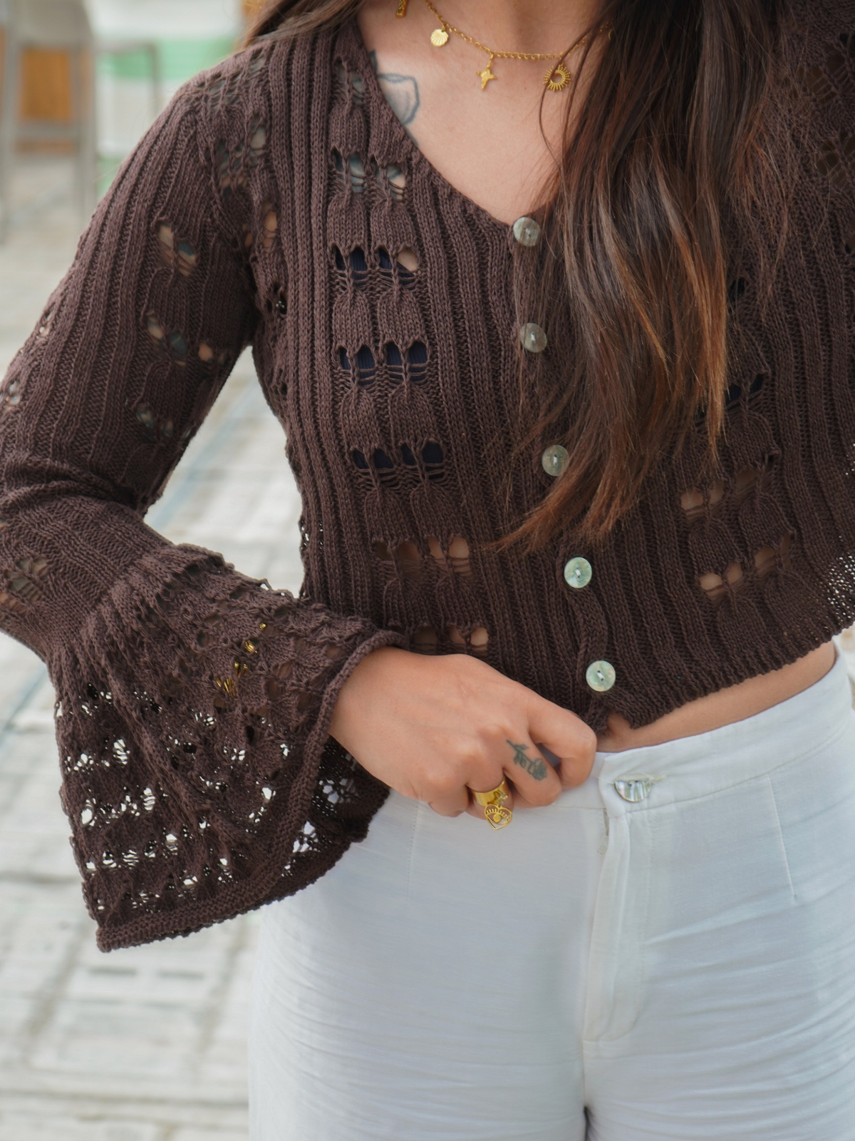 Gilet ibiza chocolat