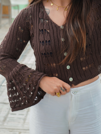 Gilet ibiza chocolat