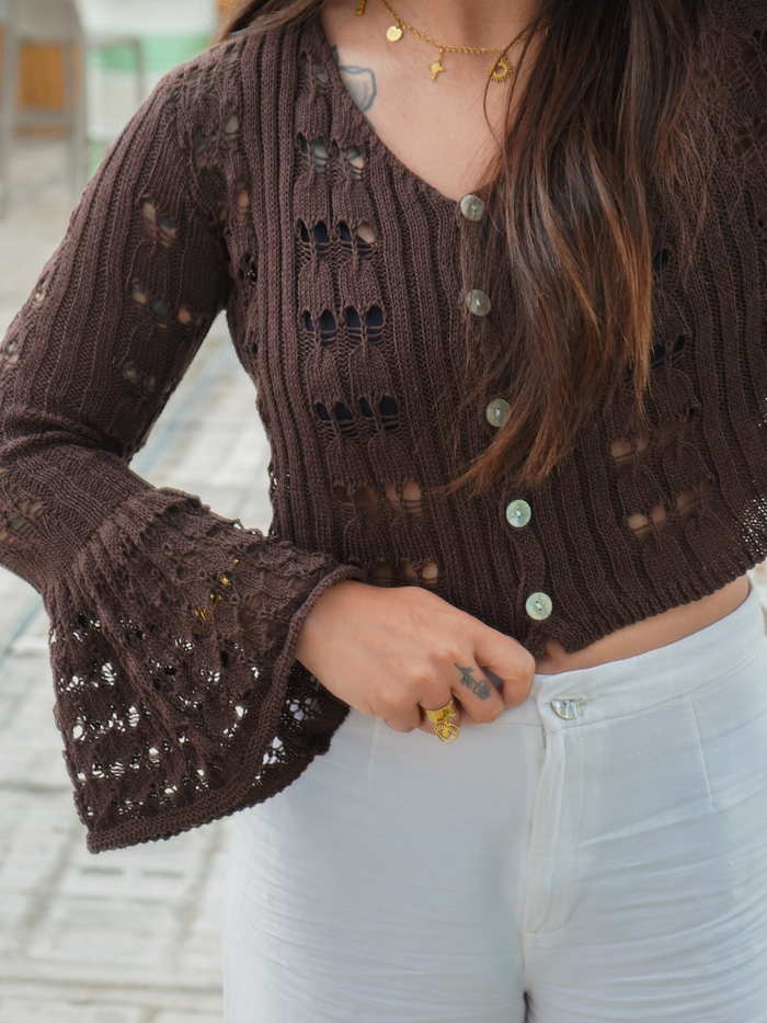 Gilet ibiza chocolat