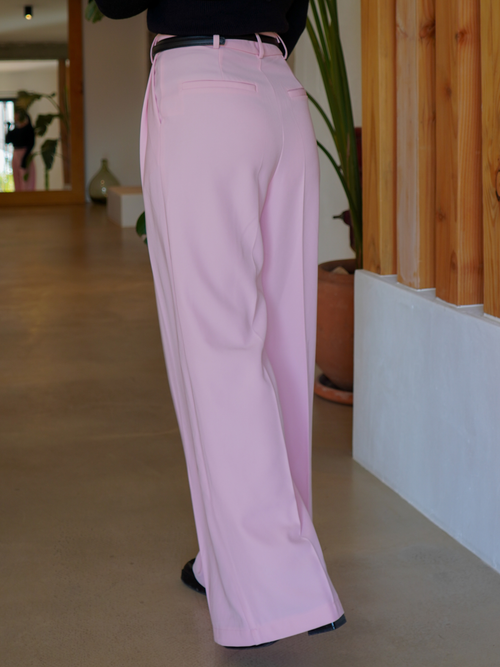 Pantalon classique rose