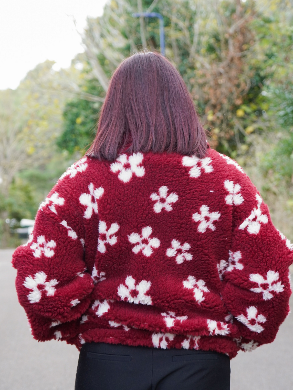 Polaire zippé bordeaux pré-commande