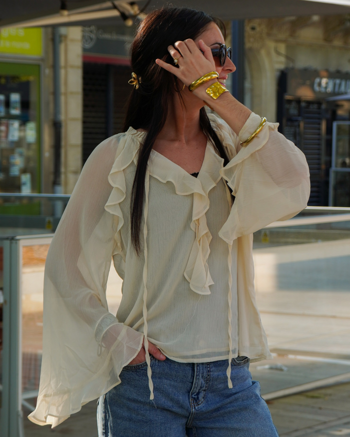 Blouse crème