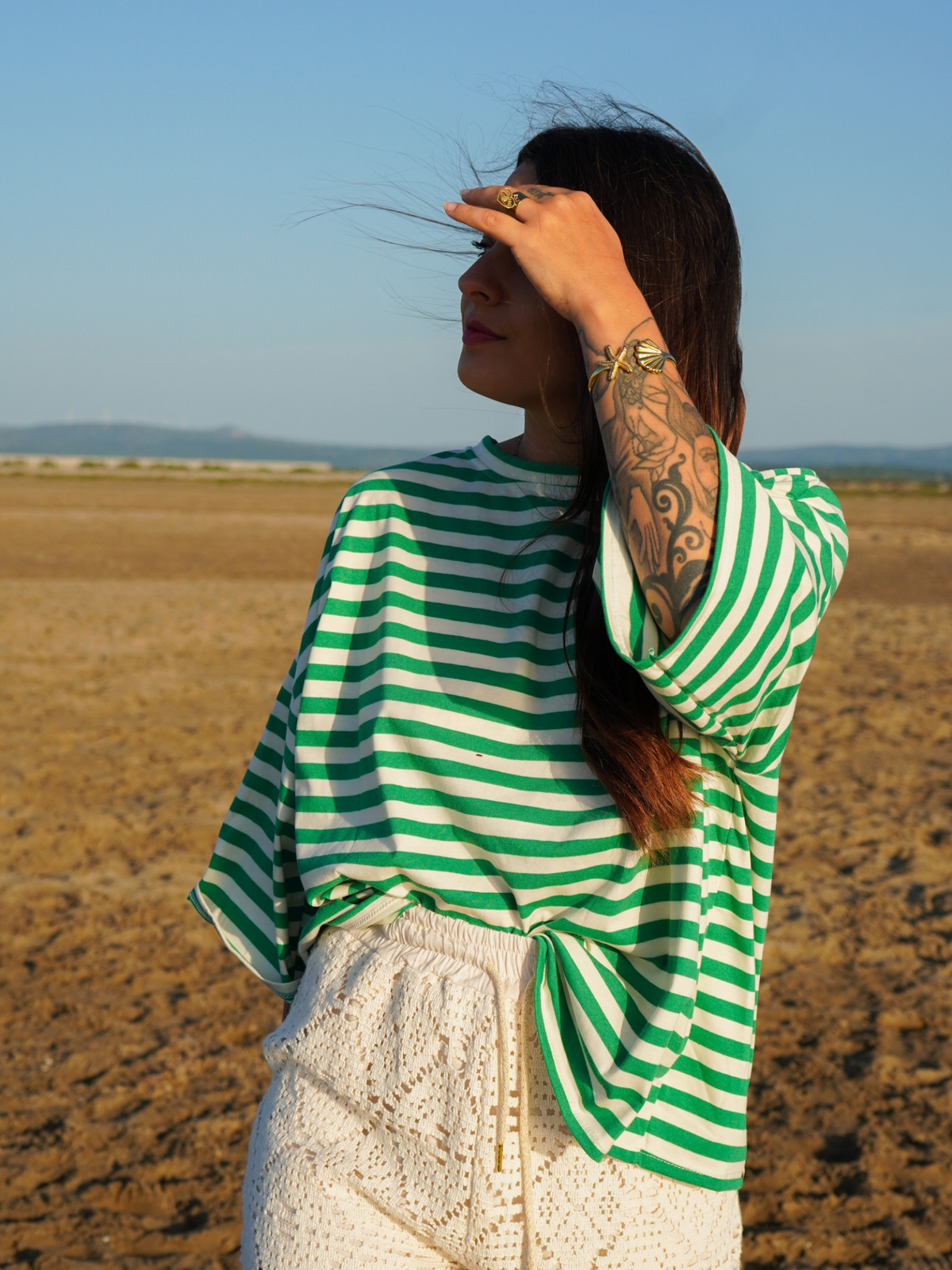 T-shirt SOLEIL vert