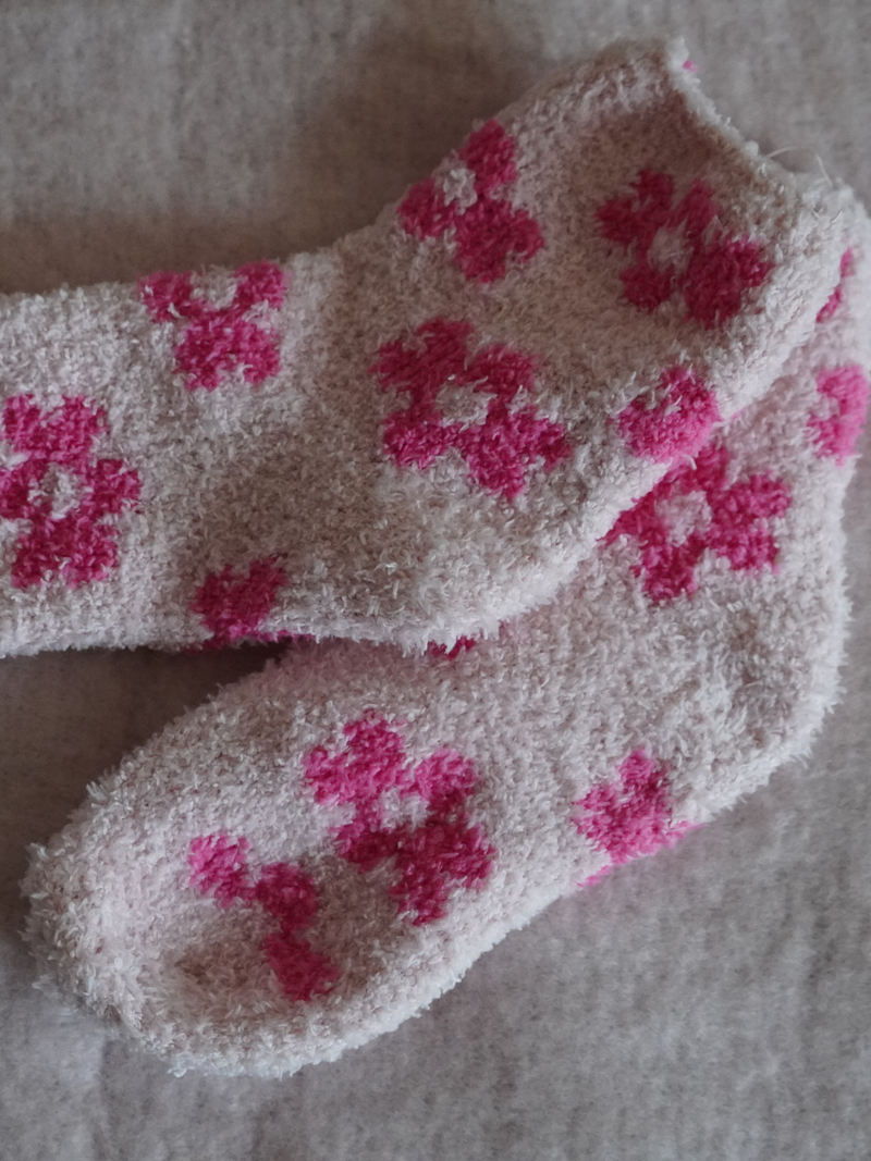 Chaussettes pilou fleurs