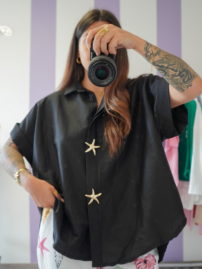 Chemise broche noire