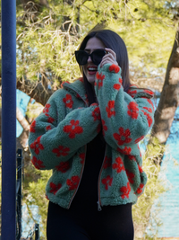 Polaire zippé verte