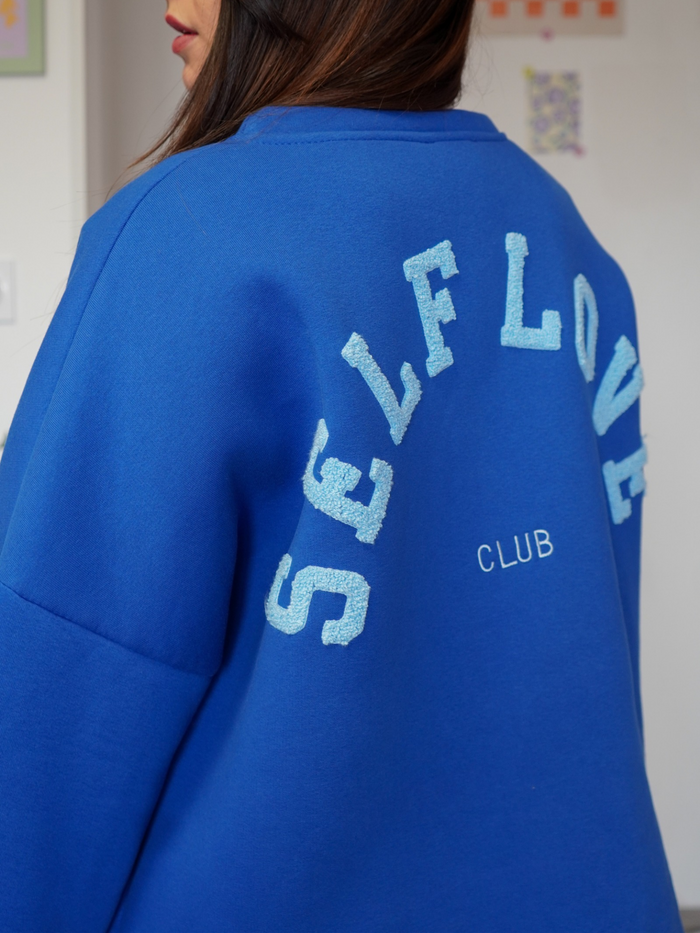 Sweat Self Love bleu roi RÉASSORT PRÉVU