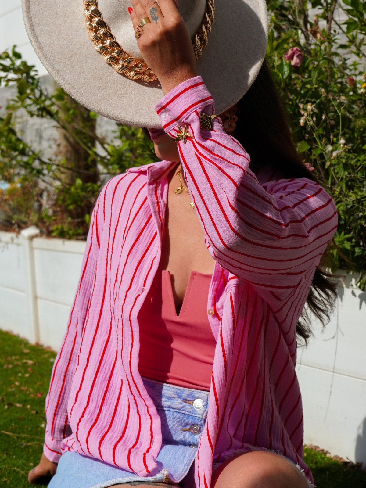 Chemise gaze de coton
