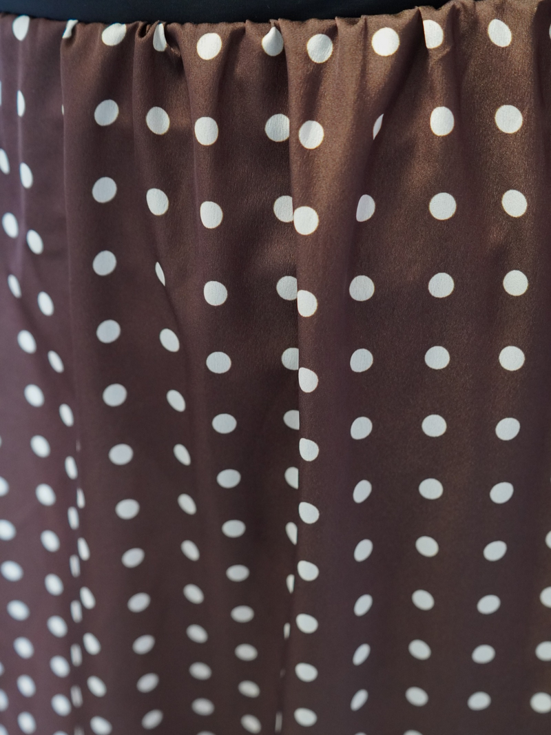 Jupe pois chocolat