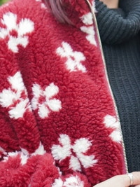 Polaire zippé bordeaux pré-commande