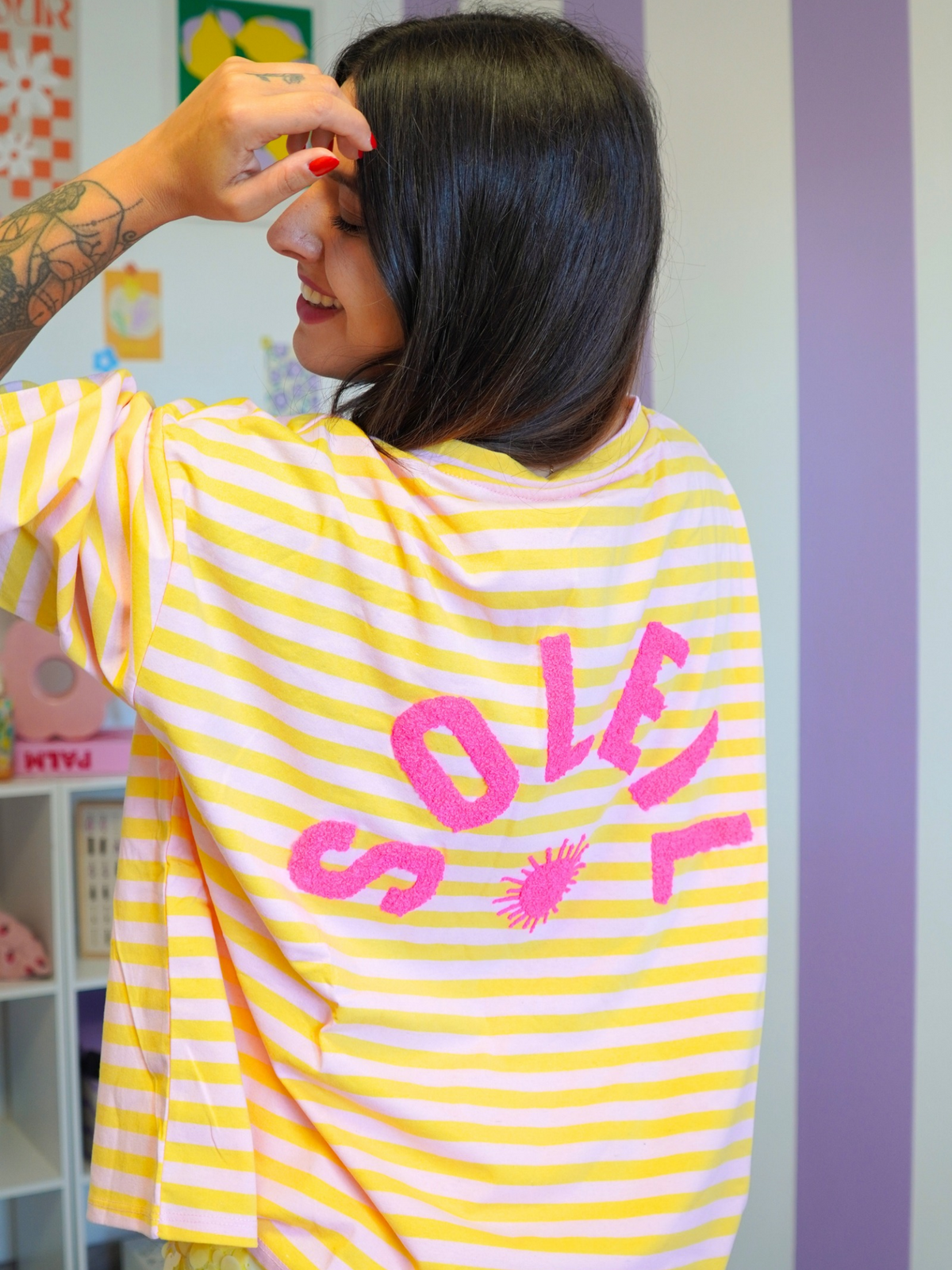 T-shirt SOLEIL jaune