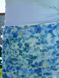Jupe sequin bleu