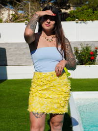 Jupe sequin jaune