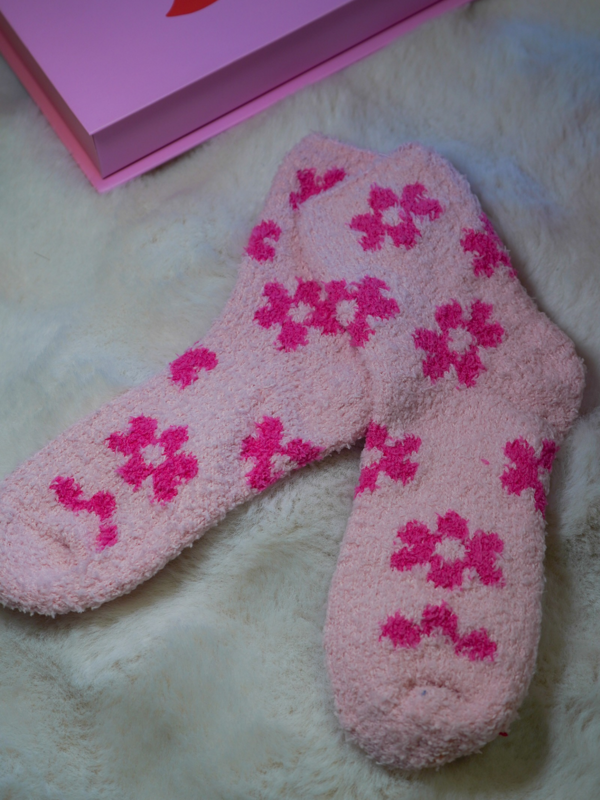 Chaussettes pilou fleurs