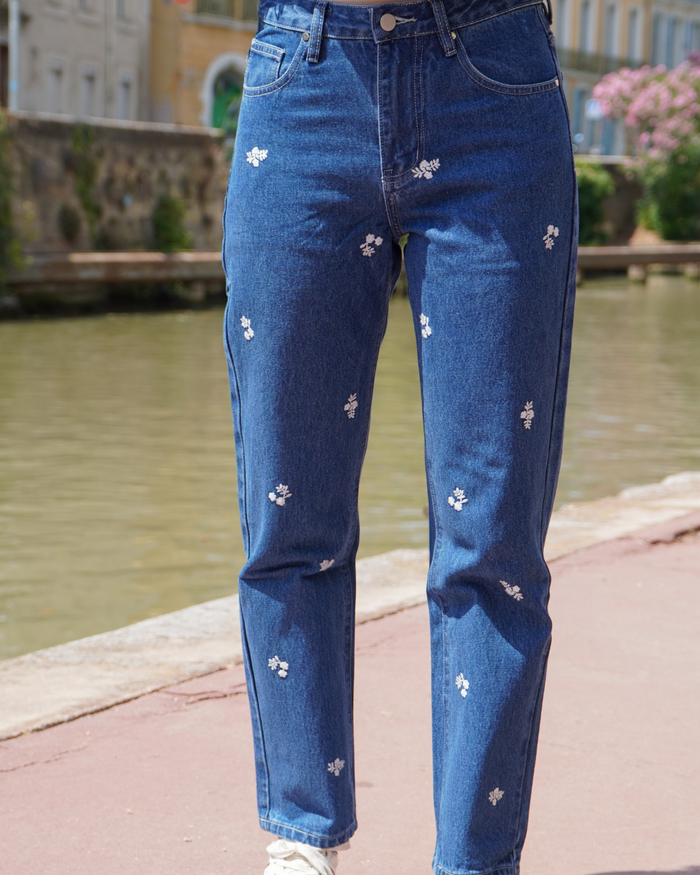 Jean fleurs