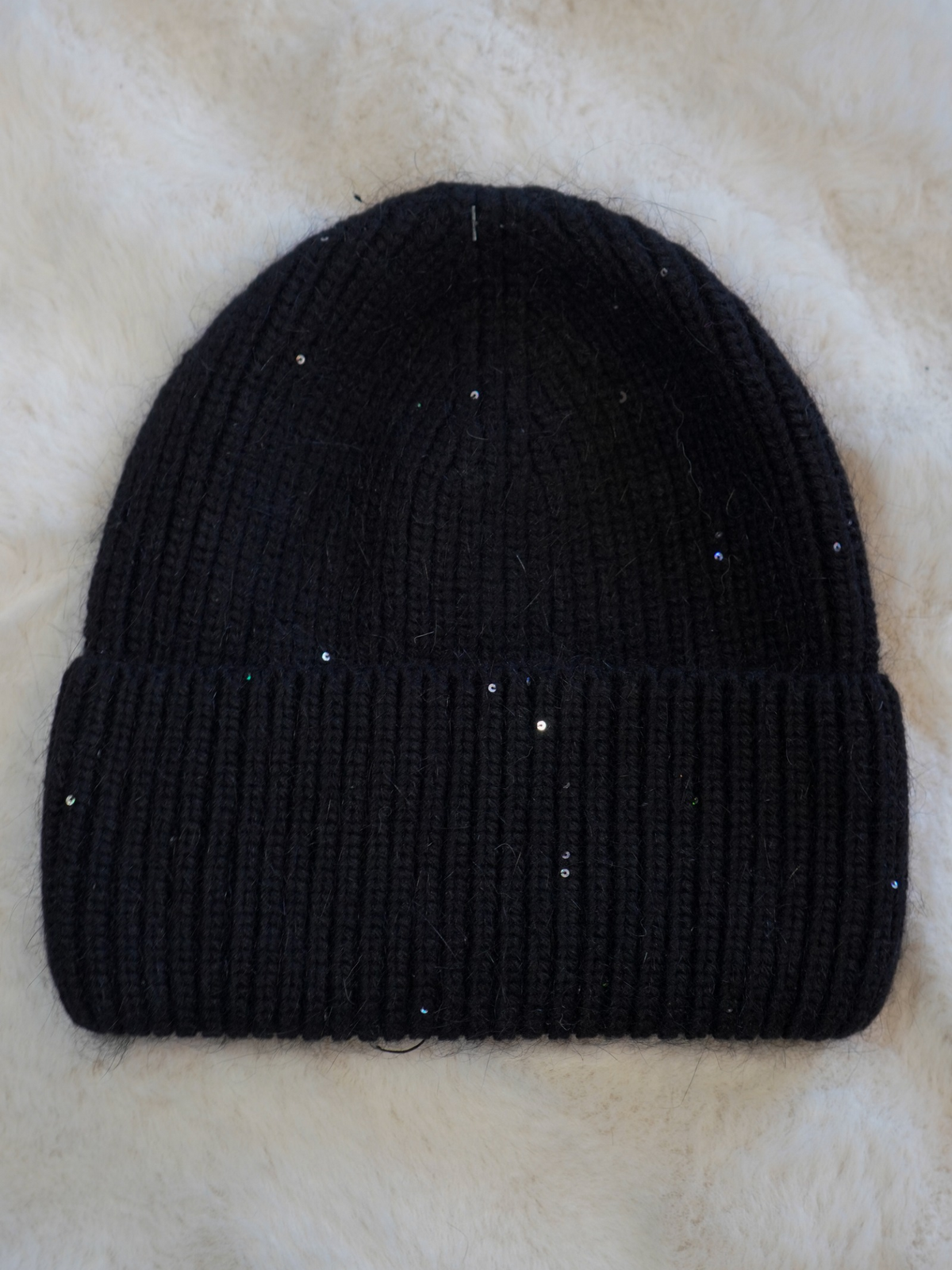 Bonnet paillette noir