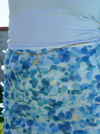 Chaîne de taille étoile bleu