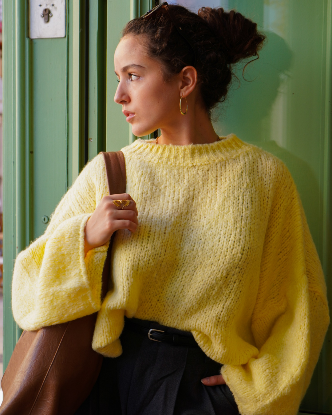 Pull jaune