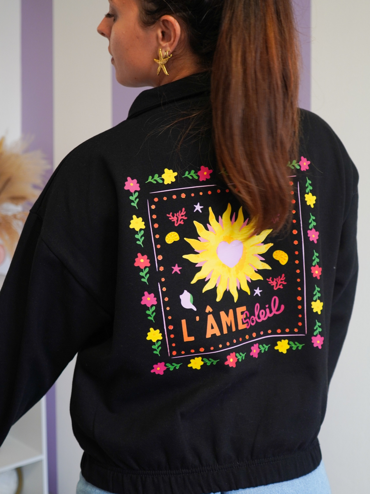 Sweat zippé l'âme soleil
