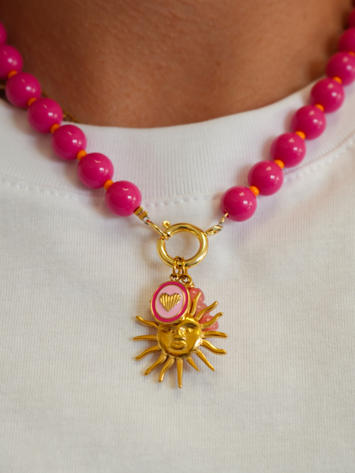 Collier en perles Miyuki soleil