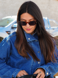 Veste en jean foncé