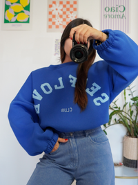 Sweat Self Love bleu roi