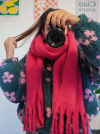 Écharpe framboise pré-commande