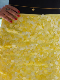 Jupe sequin jaune