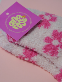Chaussettes pilou fleurs