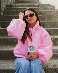 Veste coupe-vent rose