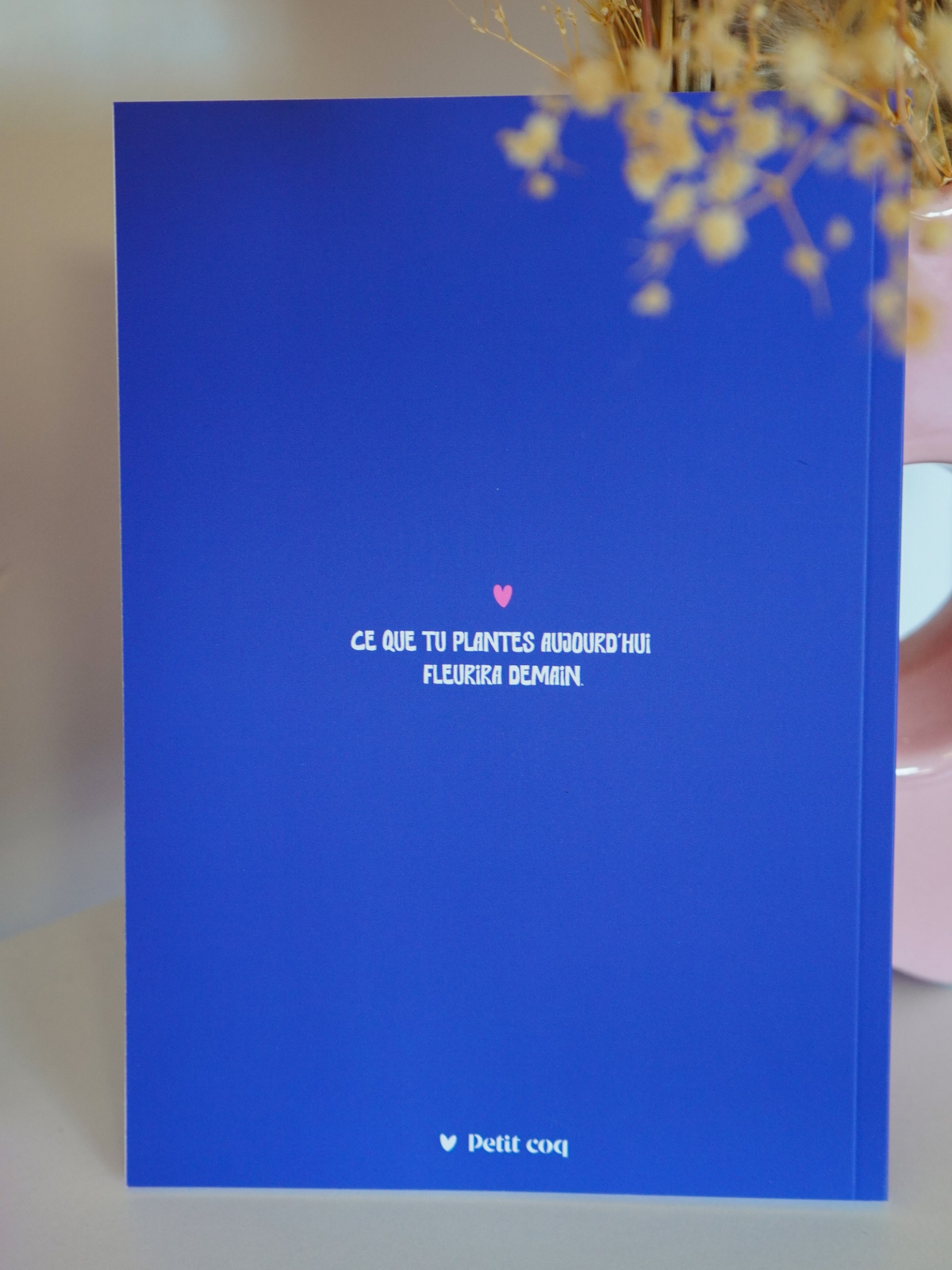 Note book "Tout finit par fleurir"