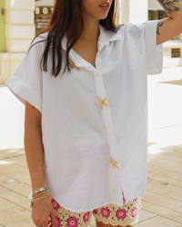 Chemise broche blanche