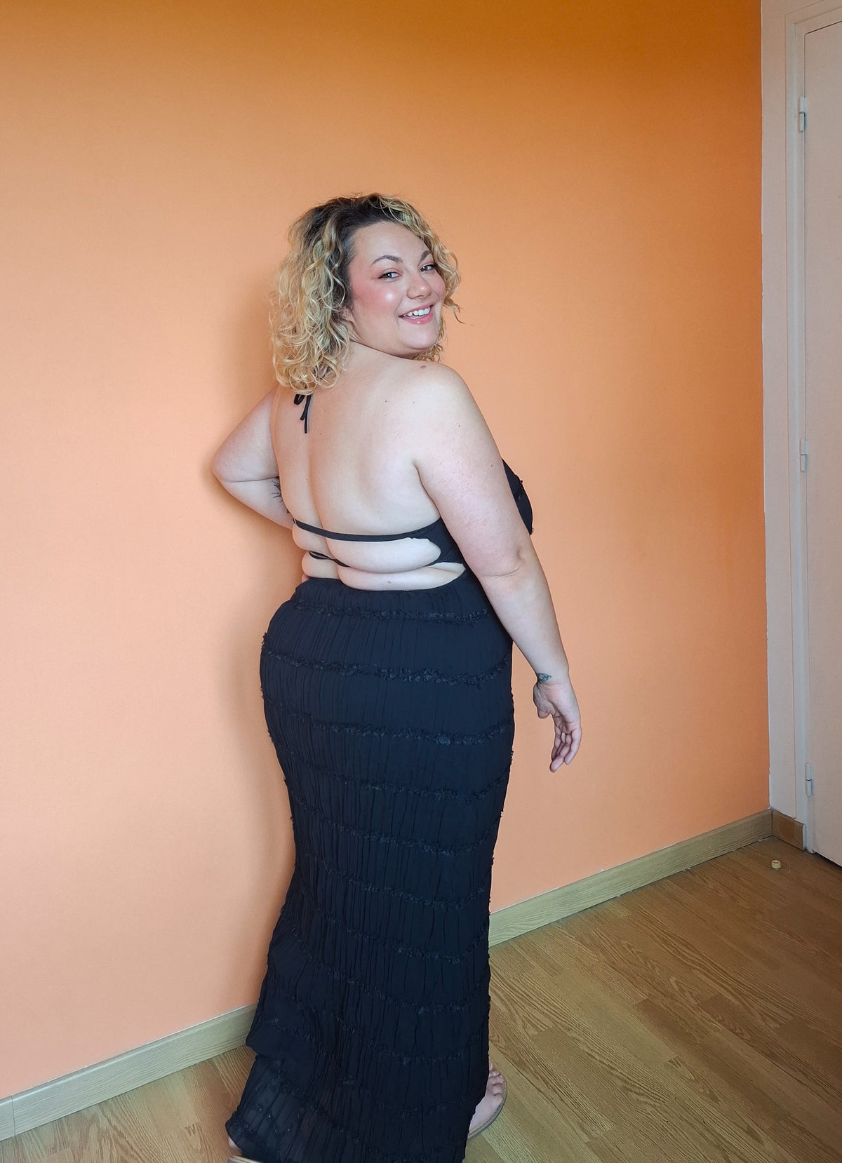 Robe longue noire