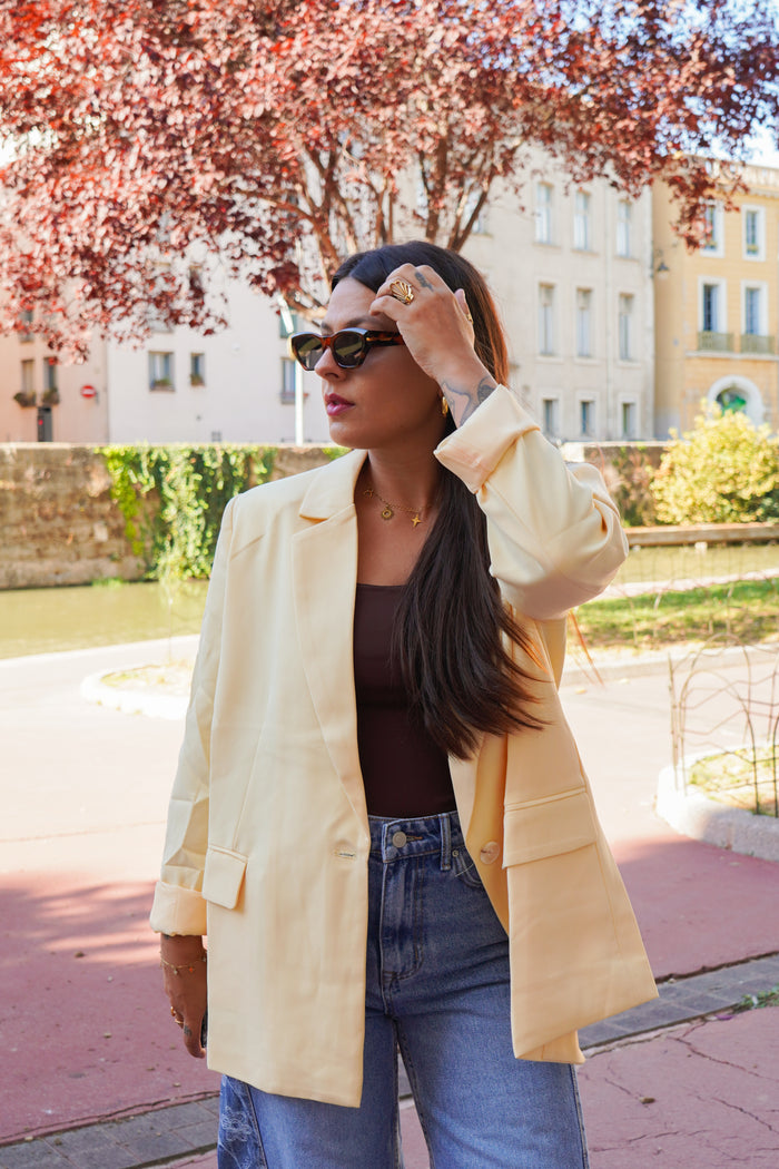 Blazer jaune beurre