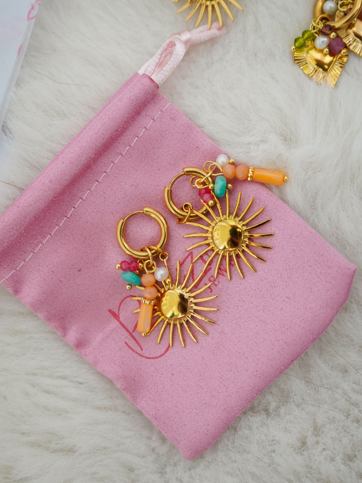 Boucles d'oreilles soleil
