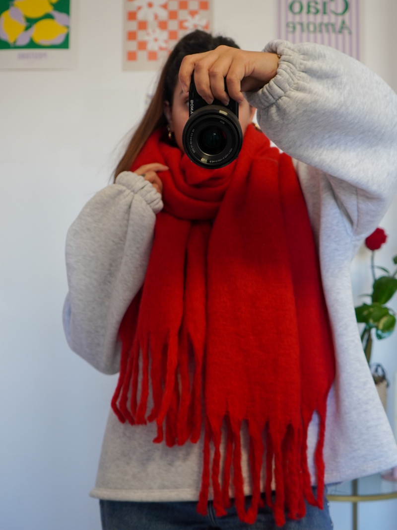 Écharpe rouge
