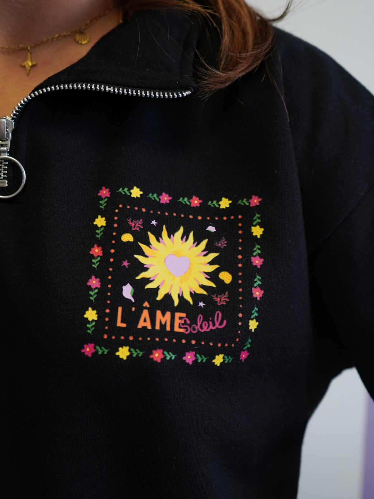 Sweat zippé l'âme soleil