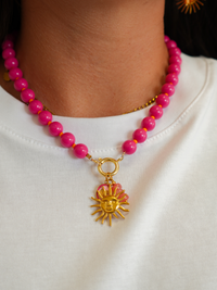 Collier en perles Miyuki soleil