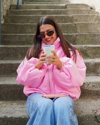 Veste coupe-vent rose