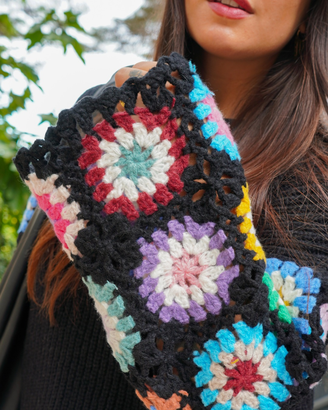 Pull manches crochet