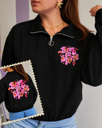 Sweat zippé Born To Shine (2 couleurs)
